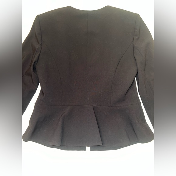 Calvin Klein black peplum blazer | Size 4 | EUC - Picture 3 of 13